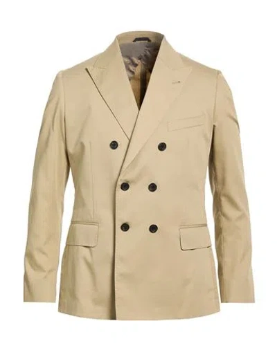 Reveres 1949 Man Blazer Khaki Size 44 Polyester, Cotton In Sand