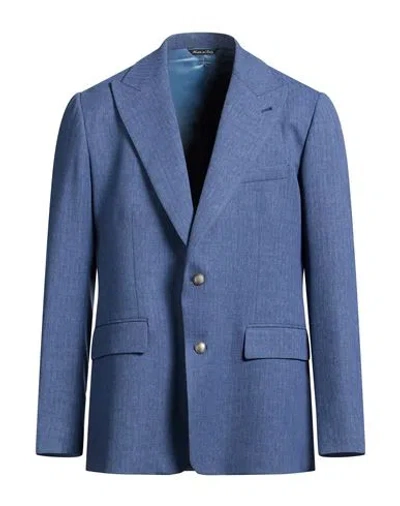 Reveres 1949 Man Blazer Light Blue Size 46 Polyester