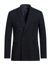 Reveres 1949 Man Blazer Midnight Blue Size 44 Cotton, Linen, Polyamide, Viscose In Blue