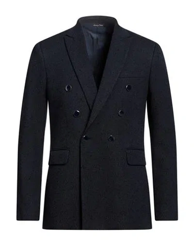 Reveres 1949 Man Blazer Midnight Blue Size 44 Cotton, Linen, Polyamide, Viscose