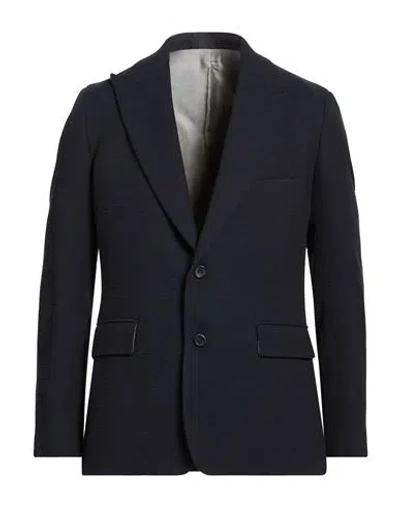 Reveres 1949 Man Blazer Midnight Blue Size 44 Cotton, Polyester In Black