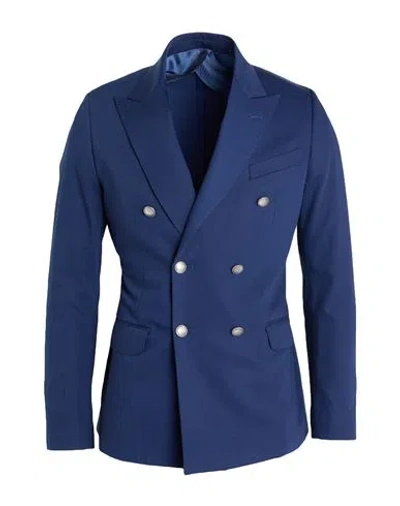 Reveres 1949 Man Blazer Navy Size 38 Polyester, Viscose, Elastane In Blue