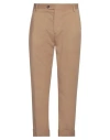 Reveres 1949 Man Pants Khaki Size 36 Cotton, Polyamide, Elastane In Beige
