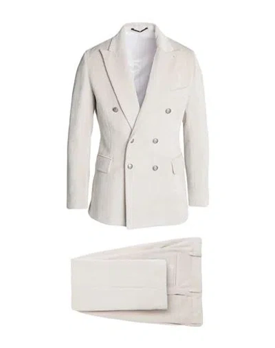 Reveres 1949 Man Suit Beige Size 46 Polyester, Polyamide, Elastane