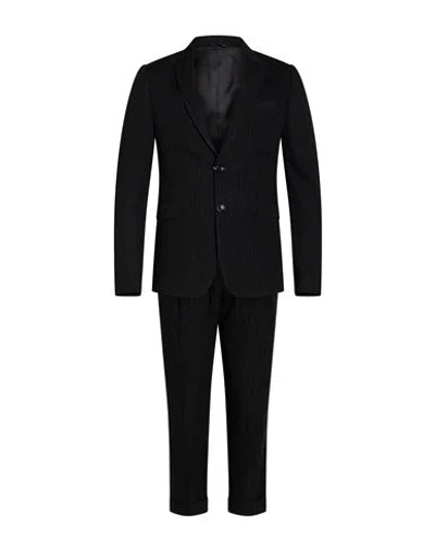 Reveres 1949 Man Suit Black Size 36 Viscose, Polyamide
