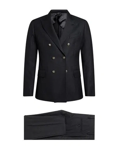 Reveres 1949 Man Suit Charcoal Size 40 Polyester, Wool In Black