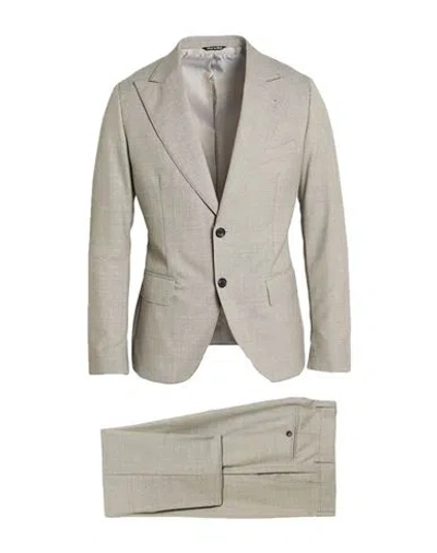 Reveres 1949 Man Suit Grey Size 38 Virgin Wool