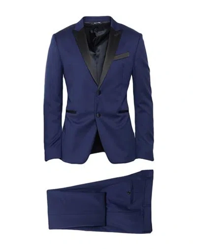 Reveres 1949 Man Suit Midnight Blue Size 40 Super 110s Wool