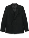Reveres 1949 Double-breasted Jacquard Suit Jacket In Grey
