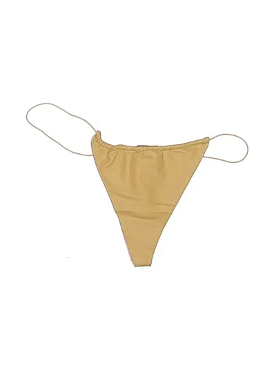 Pre-owned Reverie Swimsuit Bottoms In Gold