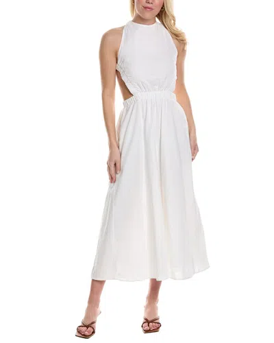 Reveriee A-line Dress In White