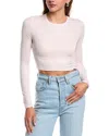 Reveriee Long Sleeve Knit Top In Pink