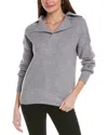 Reveriee Collared Sweater In Grey