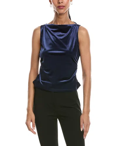Reveriee Cowl Neck Sleeveless Top In Multi