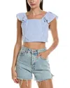 Reveriee Crop Top In Blue