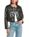 Reveriee Cropped Jacket In Black