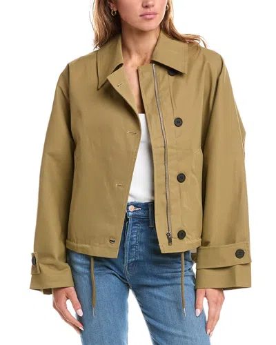 Reveriee Dolman Coat In Green