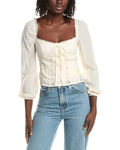 Reveriee Eyelet Blouse In White