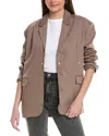 Reveriee Fly Away Back Jacket In Grey