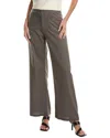 Reveriee Linen-blend Pant In Grey