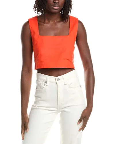 Reveriee Linen-blend Sleeveless Top
