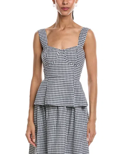 Reveriee Linen-blend Sleeveless Top In Multi