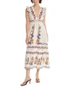 Reveriee Midi Dress In Neutral