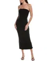 Reveriee Midi Dress In Black
