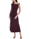 Reveriee Midi Dress In Purple