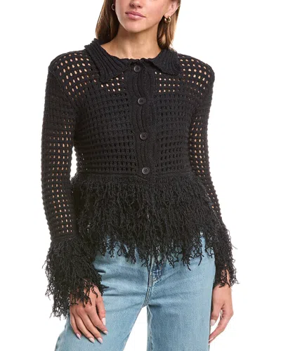 REVERIEE REVERIEE OPEN KNIT CARDIGAN