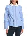 Reveriee Long Sleeve Shirt In Blue