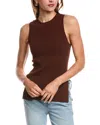Reveriee Rib Tank In Brown
