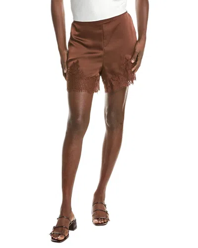 Reveriee Satin Short In Brown
