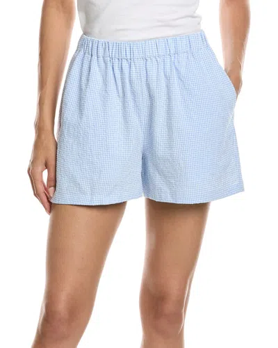 Reveriee Seersucker Short In Blue