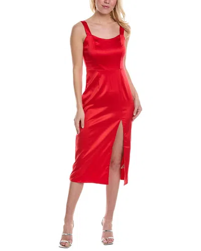 Reveriee Sheath Dress In Red
