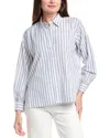 Reveriee Silk-blend Shirt In Blue
