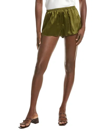 Reveriee Silk Short In Green