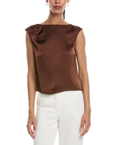 Reveriee Sleeveless Top In Brown