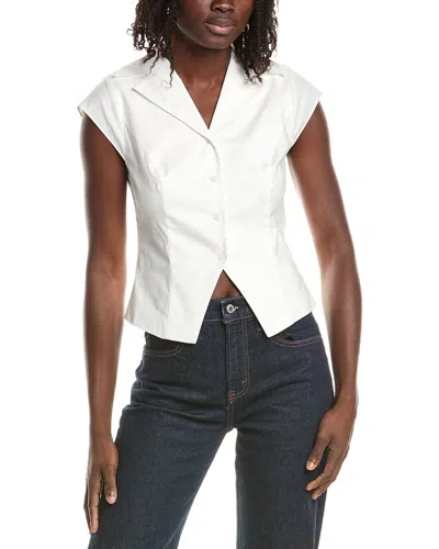 Reveriee Solid Vest In White