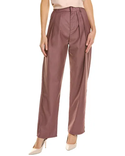 Reveriee Straight Leg Pant In Red