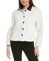 Reveriee Teddy Jacket In White