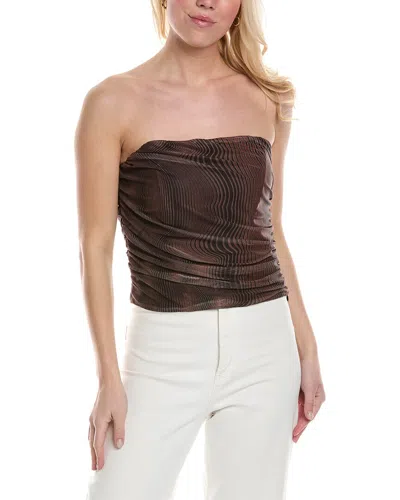 Reveriee Tube Top In Brown