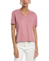 Reveriee V-neck T-shirt In Pink