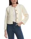 Reveriee Wool-blend Jacket In White