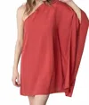 Reverof One Shoulder Dress In Mauve