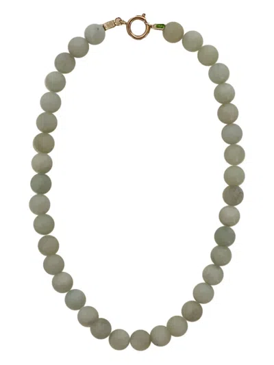 Révi Mesi Jade-embellishments Beaded Necklace In Green