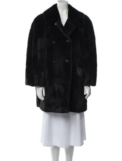 Pre-owned Revillon Fur Coat In Black