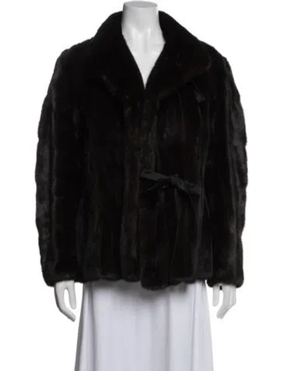 Pre-owned Revillon Fur Coat In Black