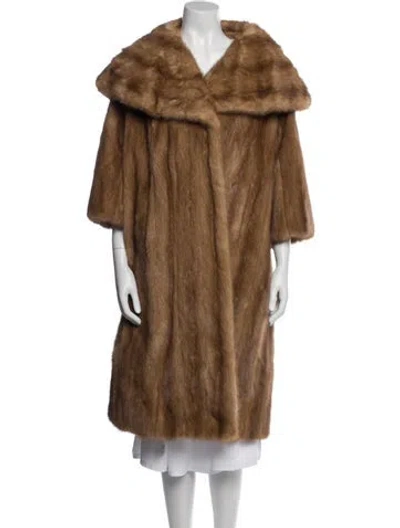 Pre-owned Revillon Fur Coat In Neutral