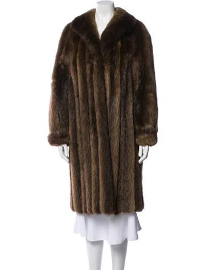 Pre-owned Revillon Fur Fur Coat In Brown